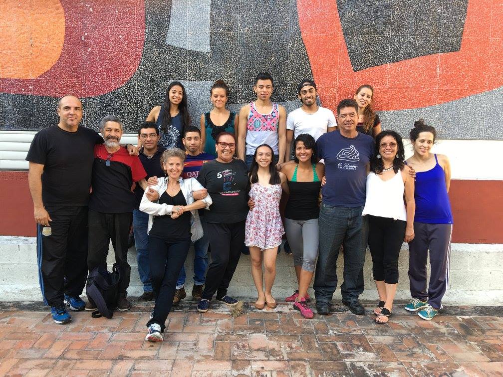 Andares ES. After rehearsal. Dancers, Musicians, Actors. El Salvador 2017